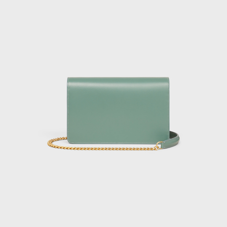 WALLET ON CHAIN MARGO IN SHINY CALFSKIN CELADON - Image 3